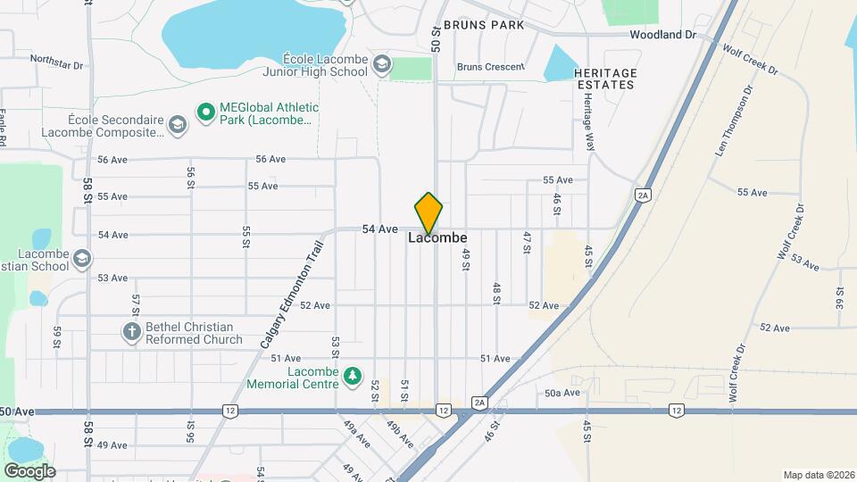 5254-5250 50 St Map and Location Details