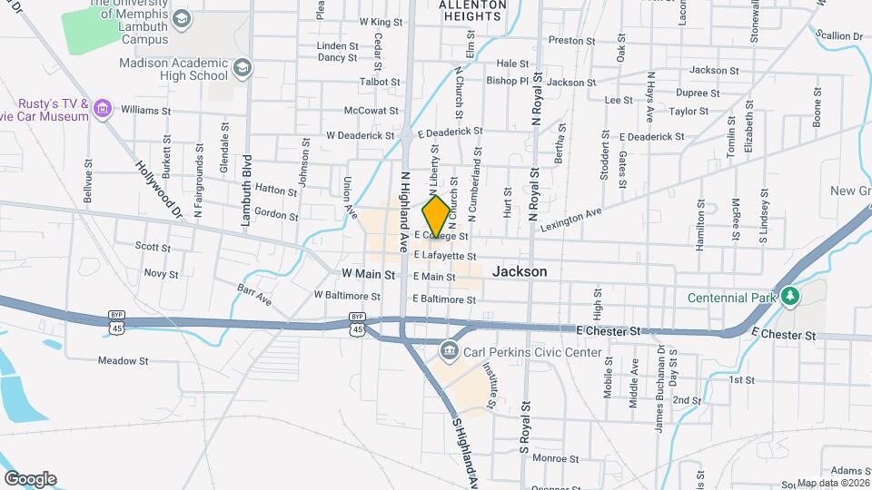 210 N Liberty St, Unit 2A Map and Location Details