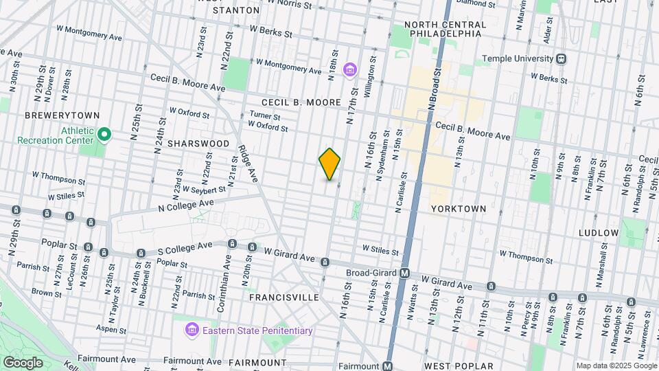 1407 N Bouvier St Map and Location Details