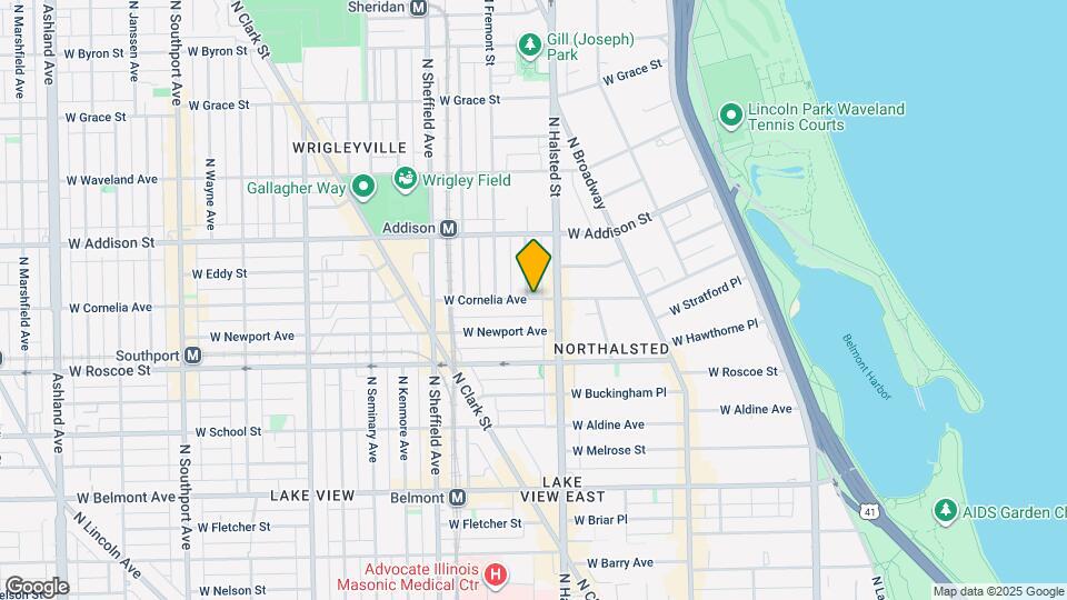 821 W Waveland Ave Map and Location Details
