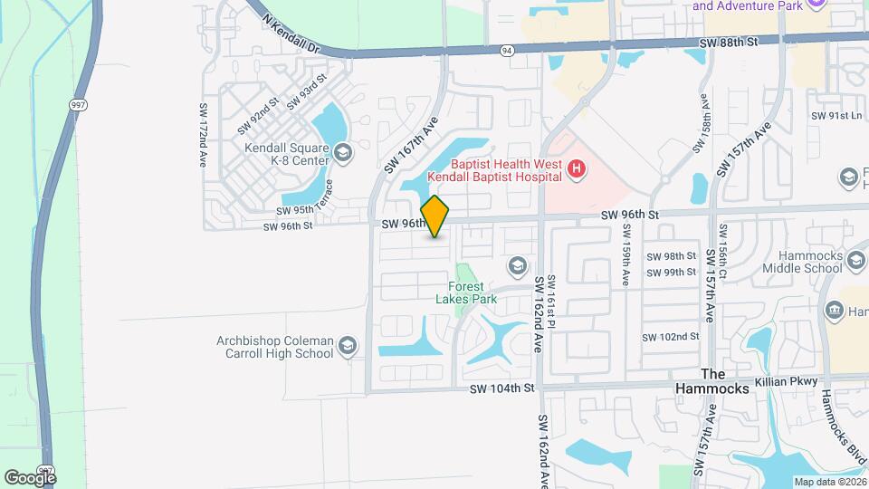 16453 SW 97th St Map and Location Details