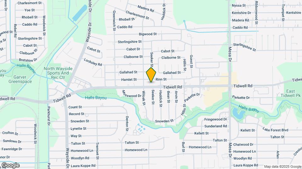 8319 Tidwell Rd Map and Location Details