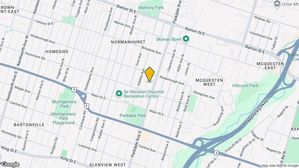 92 Glennie Ave Map and Location Details