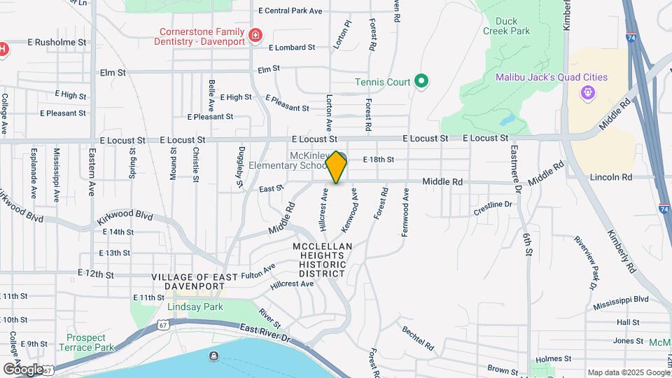 2635 Middle Rd Map and Location Details