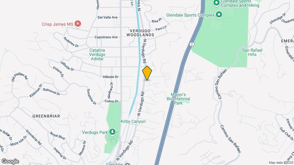 1914 Verdugo Rd Map and Location Details