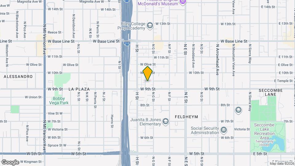 951 N Crescent Ave Map and Location Details