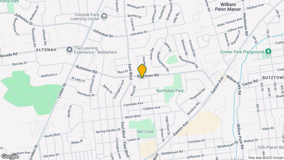 1740 Butztown Rd Map and Location Details