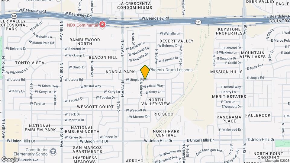 401 W Utopia Rd Map and Location Details