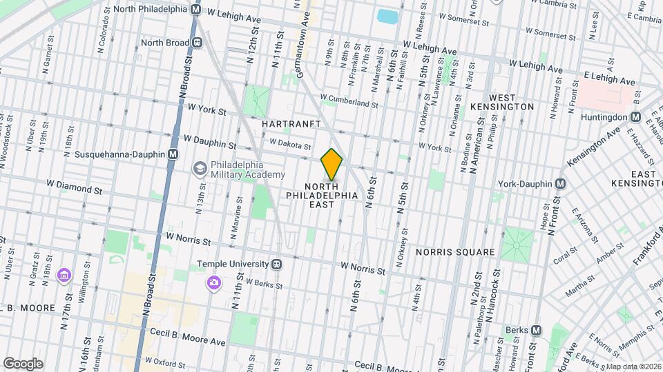 2218 N Franklin St Map and Location Details