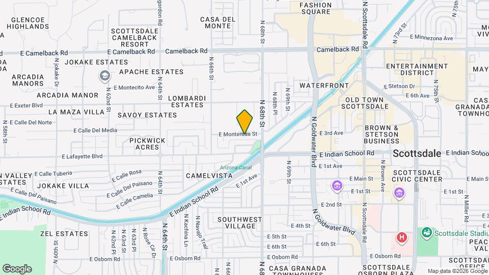 6709 E Monterosa St Map and Location Details