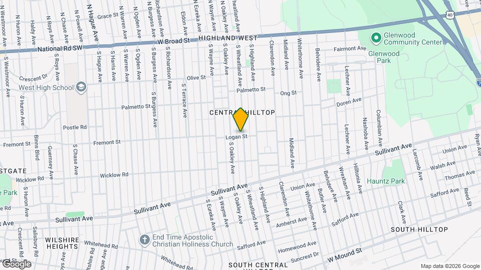 307 S Wheatland Ave Map and Location Details