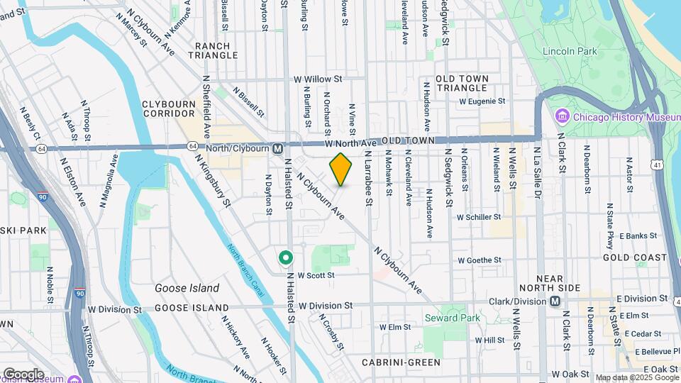 1487 N Clybourn Ave Map and Location Details