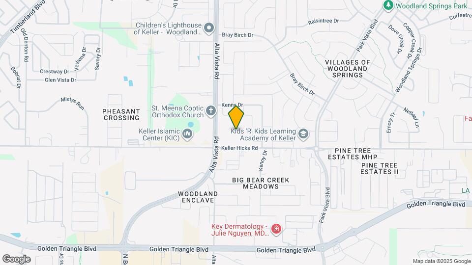 Affinity at Keller 55+ Map and Location Details