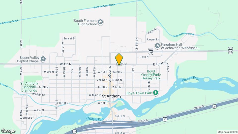 330 N 1st E Map and Location Details