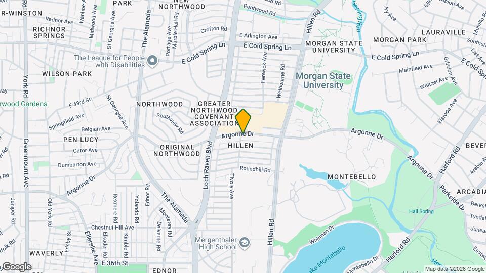 1603 Argonne Dr Map and Location Details