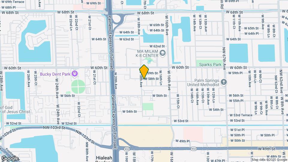 1790 W 58th St Map and Location Details