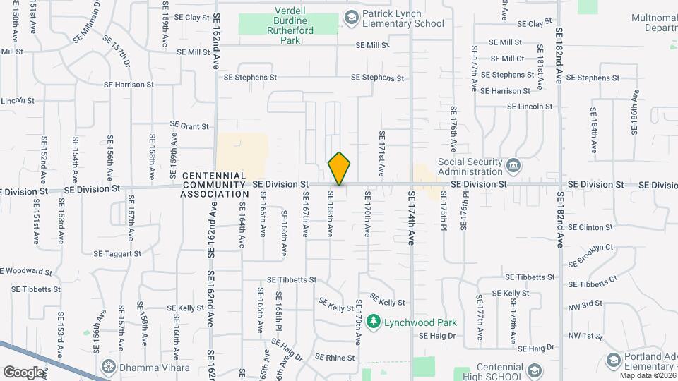 16902 SE Division St Mapa y Detalles de la Ubicación