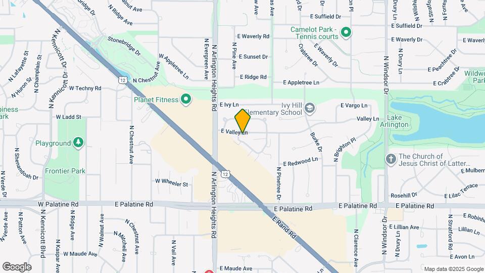 317 E Valley Ln Map and Location Details