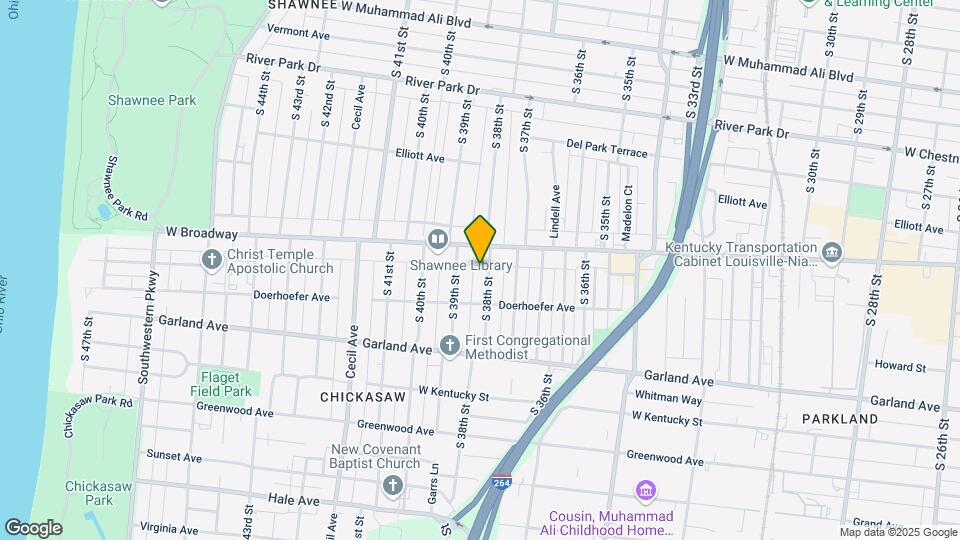 716 S 38th St Map and Location Details