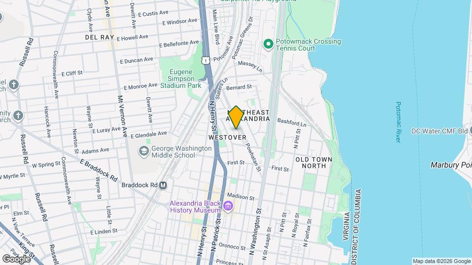 1126 Powhatan St Map and Location Details