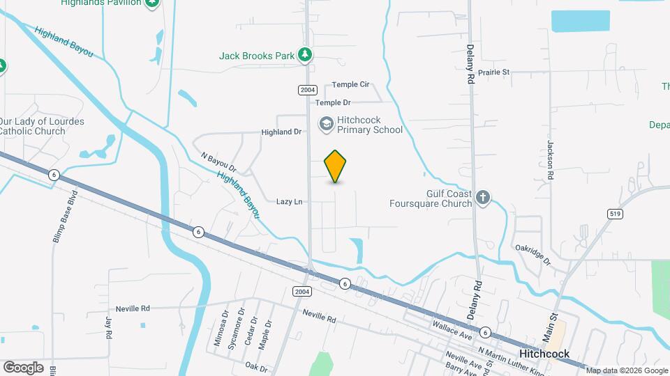 6102 White Oak Dr Map and Location Details