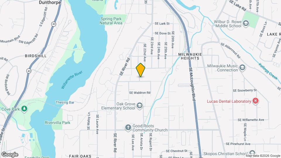 13118 SE 21st Ave Map and Location Details