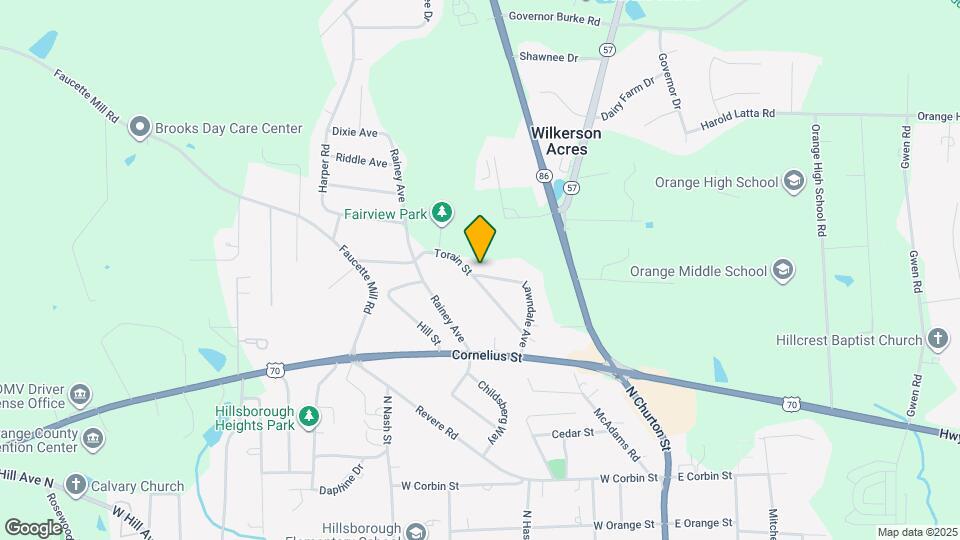 185 Lawndale Ave Map and Location Details