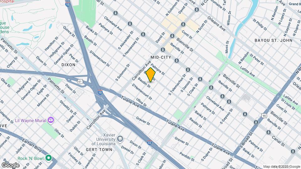 3927 Baudin St, Unit A Map and Location Details