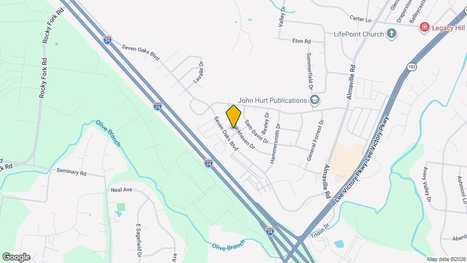 1003 Montrose Dr Map and Location Details