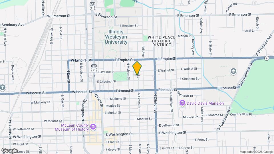 906 N Evans St Map and Location Details
