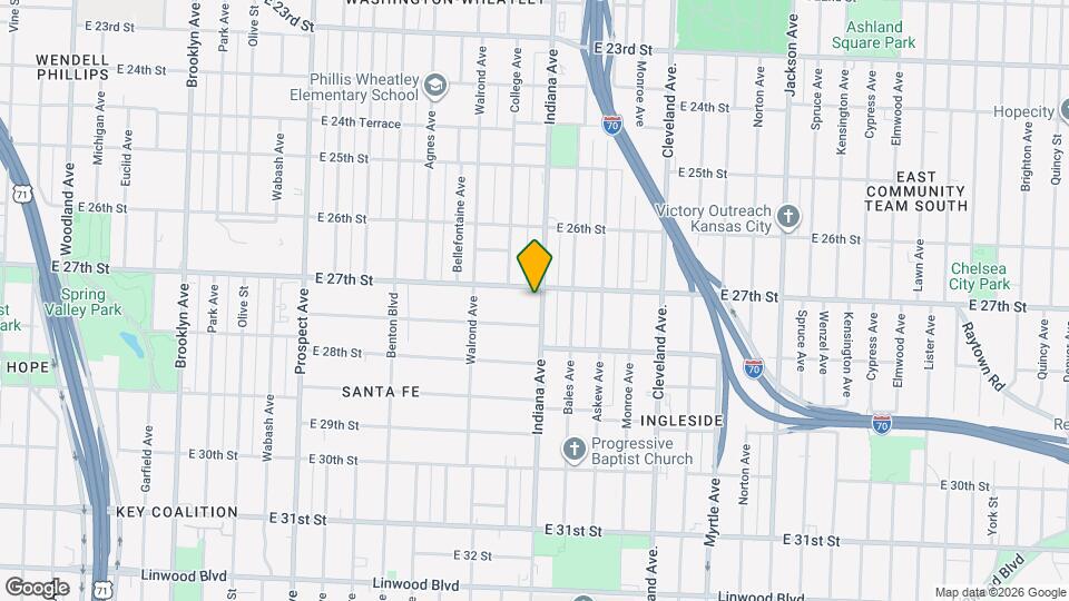 2710 Indiana Ave Map and Location Details