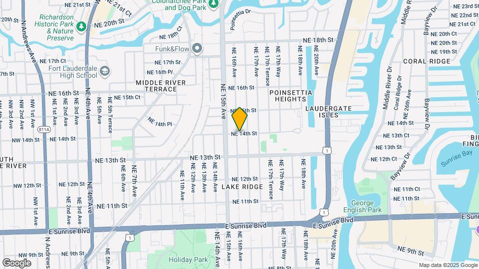 1344 NE 16th Ave Mapa y Detalles de la Ubicación