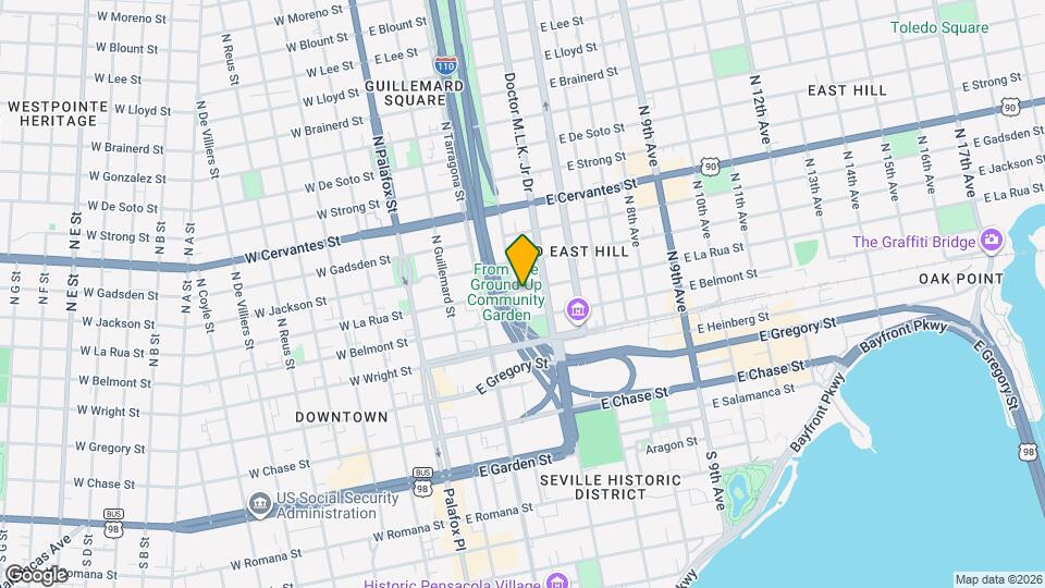 307 E La Rua St Map and Location Details