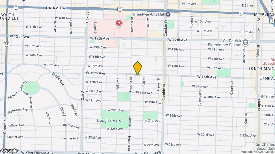 668 W 16th Ave, Unit 103 Map and Location Details