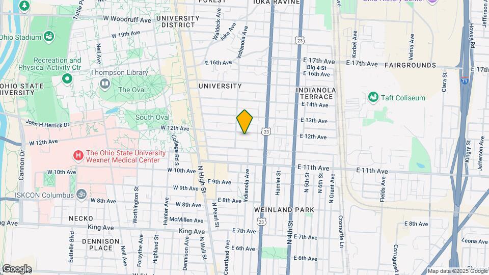 153 E 12th Ave Mapa y Detalles de la Ubicación