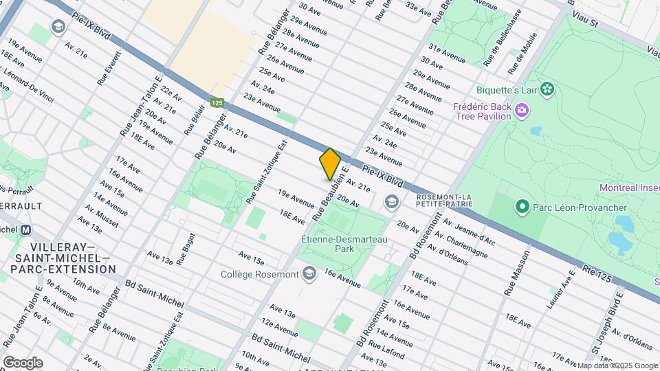 3955 Beaubien Rue E Map and Location Details