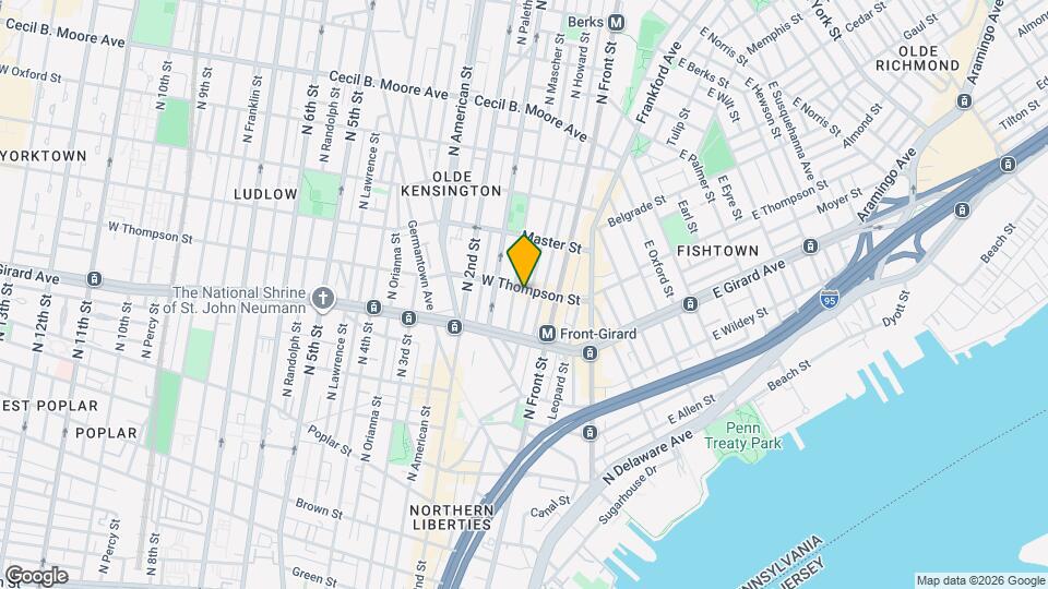 132 W Thompson St Map and Location Details