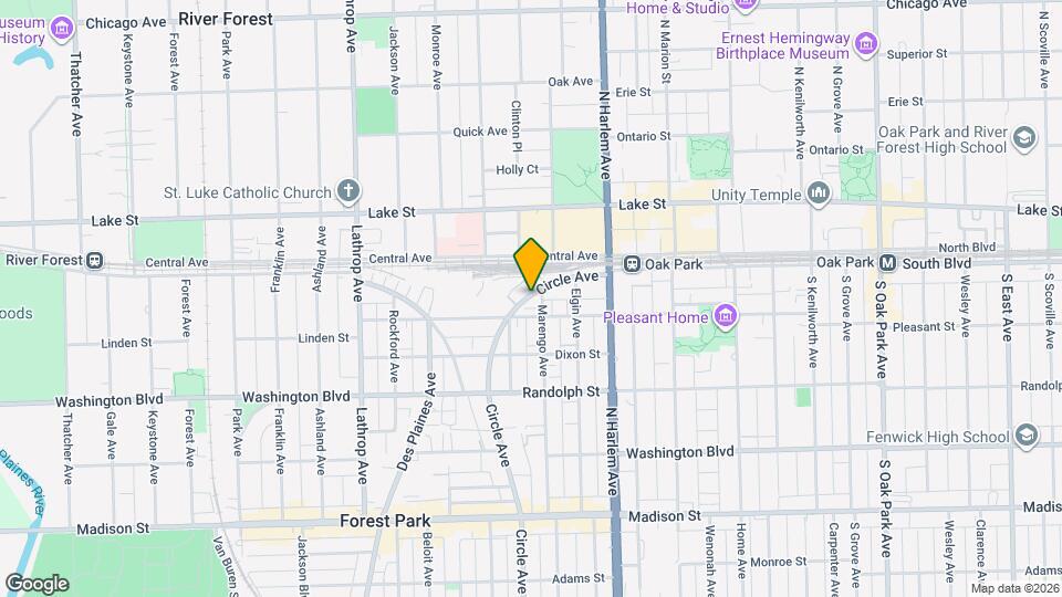 7307 Franklin Street Map and Location Details