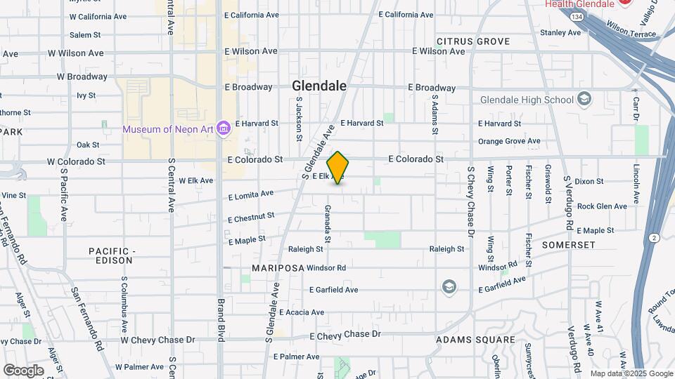 615 E Lomita Ave Map and Location Details