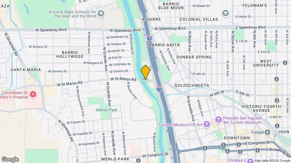 Zona Rio Apartments Map and Location Details