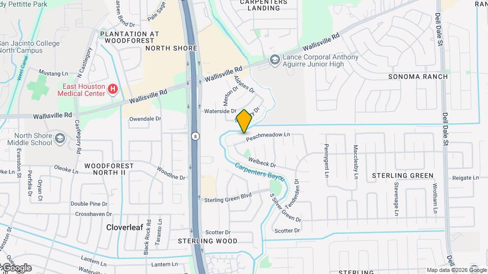 14837 Peachmeadow Ln Map and Location Details