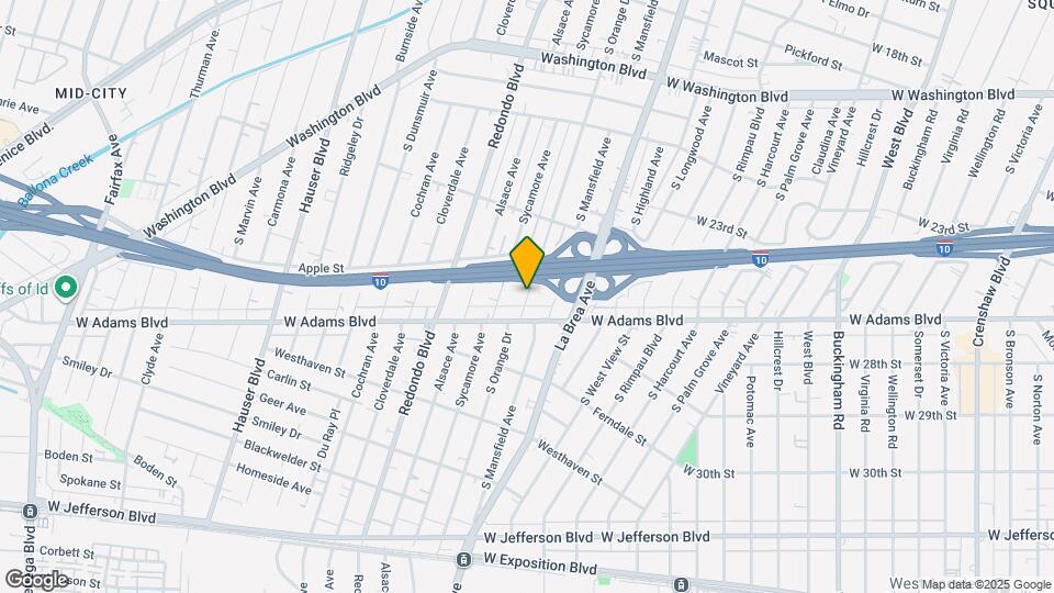 2517 S Orange Dr Mapa y Detalles de la Ubicación