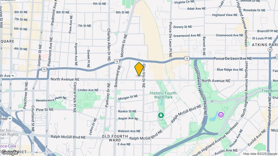 Ponce Springs Lofts Map and Location Details