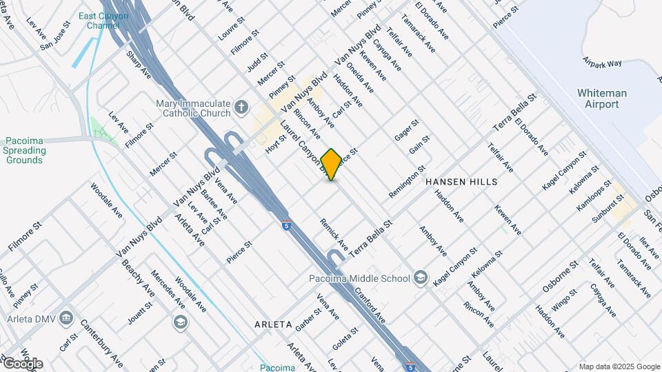 10175 Laurel Canyon Blvd Map and Location Details
