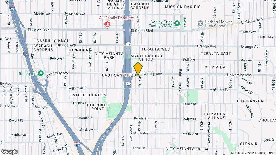 3874-3880 41st St Mapa y Detalles de la Ubicación