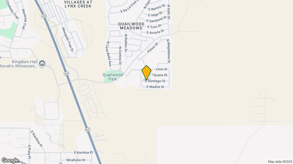 12933 E Santiago St Map and Location Details