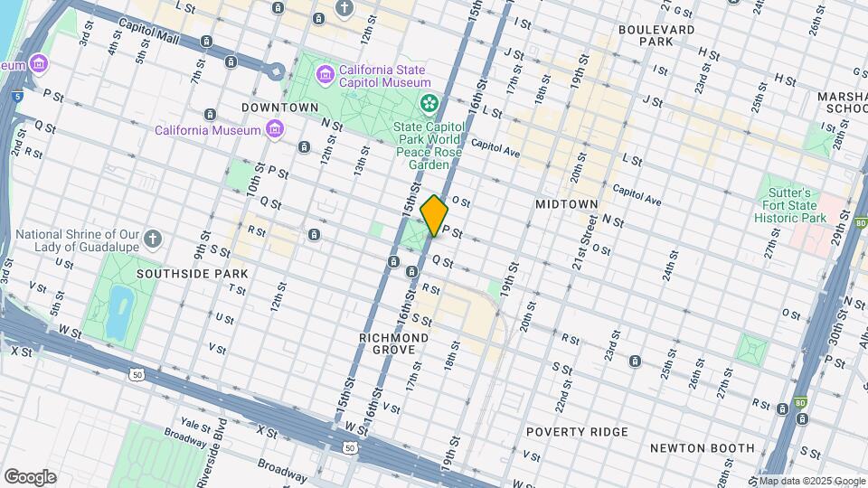 1617 16th St Map and Location Details