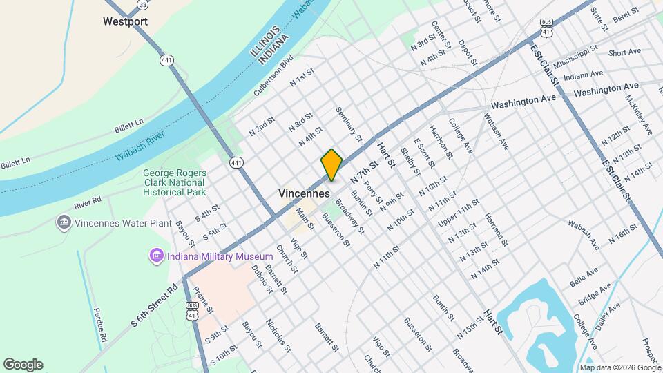 624 Broadway St Map and Location Details