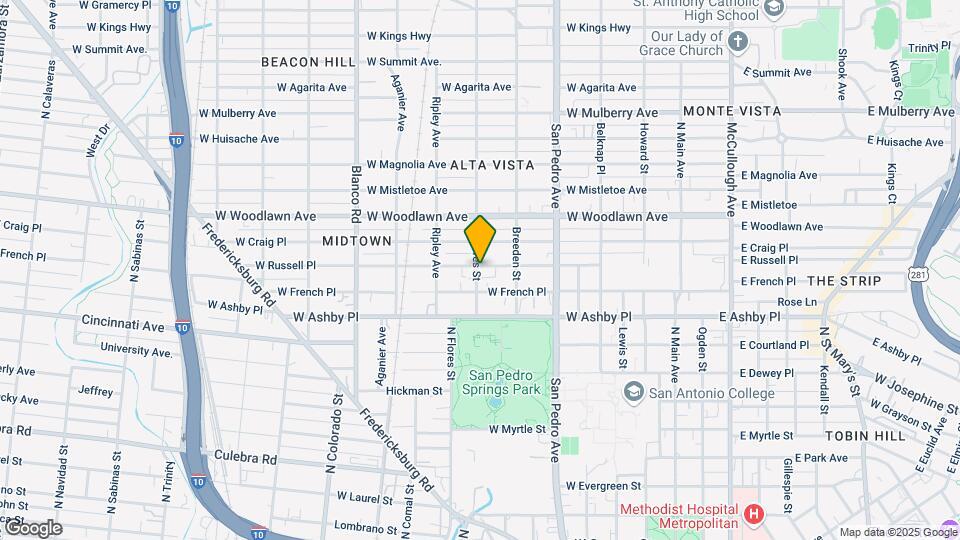 730 W Russell Pl Map and Location Details