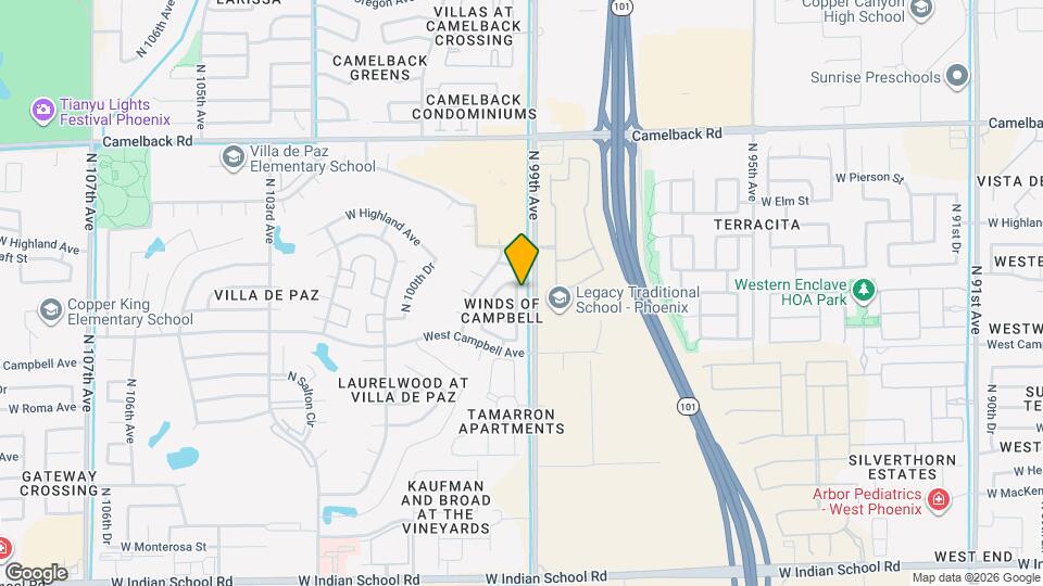 4645 N 99th Dr Map and Location Details